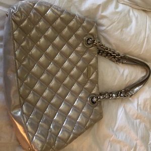 Kate Spade metallic quilted handbag